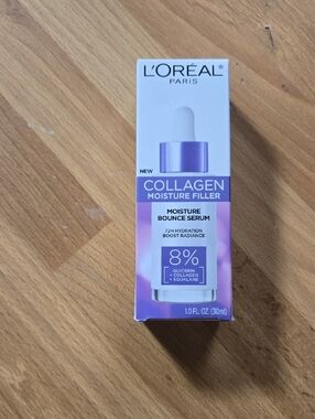 L'Oreal Collagen Moisture Filler Moisture Bounce Serum - Purple & White